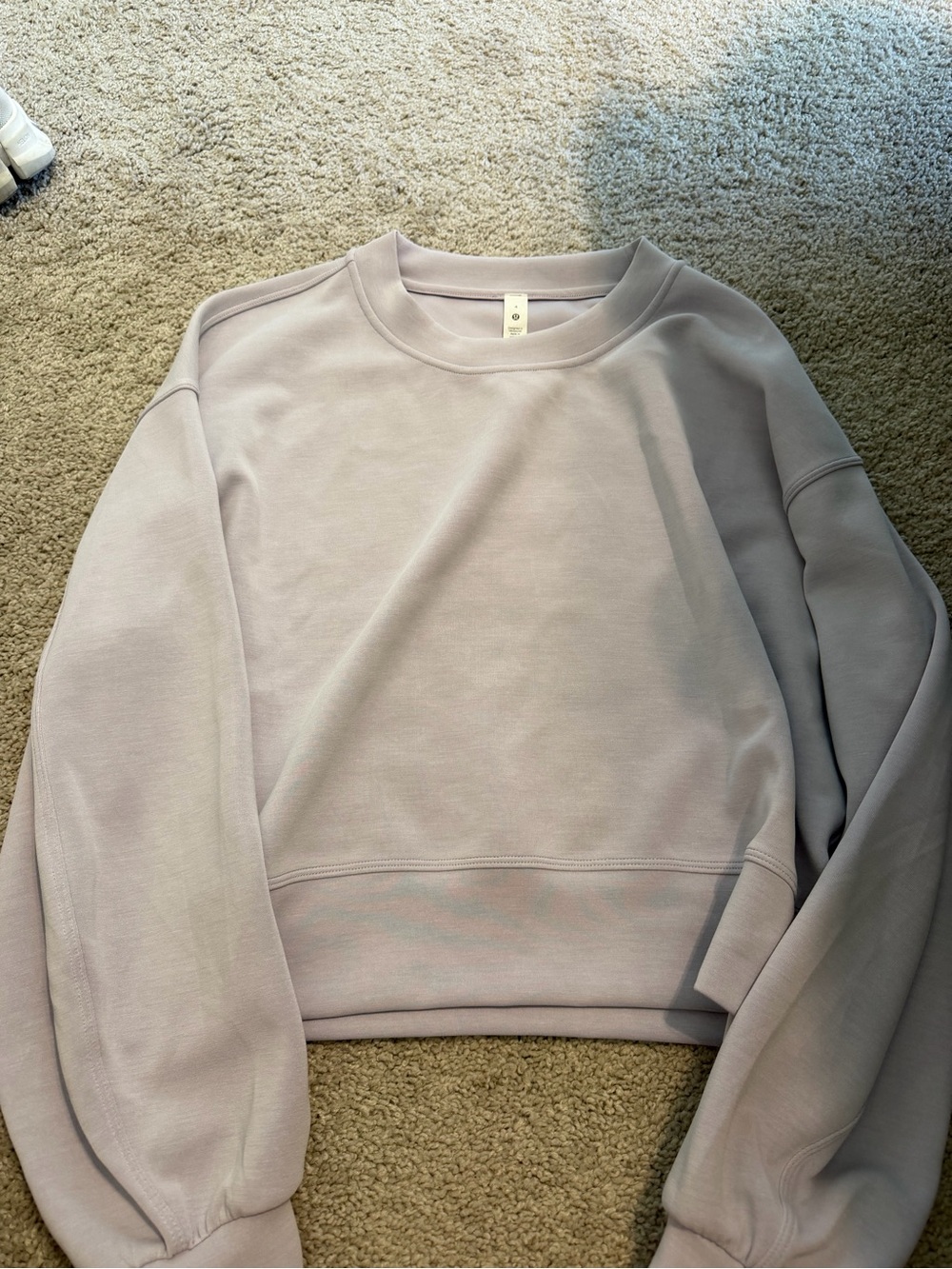 Lululemon Softstreme Crewneck Pullover Sweatshirt - Light Lavender